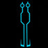 Motorcycle Helmet EL Cold Light Helmet Light Strip Night Signal Luminous Modified Strip Helmet Sticker